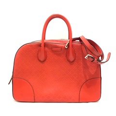 グッチ　ディアマンテ　レザーボーリングバッグ