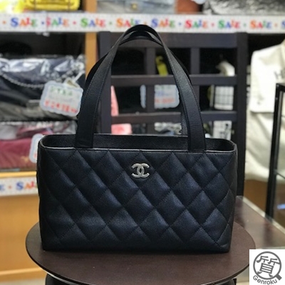 シャネル　キャビア　ハンドバッグ